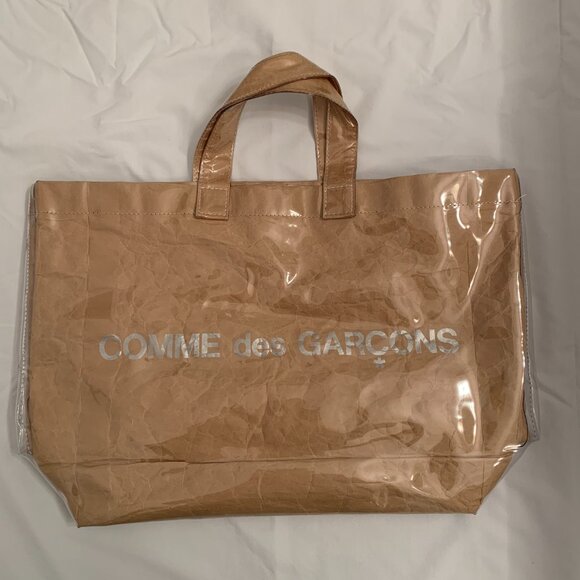 Comme des Garçons paper PVC tote bag - Picture 4 of 9